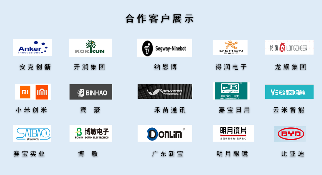 CPE磨砂膠袋，久信達(dá)部分客戶展示(圖1)